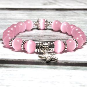 Starfish Opal Beaded Bracelet - Pink